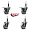 Service Caster 3'' Semi Steel Swivel 3/4'' Expanding Stem Caster Set 2 Total Lock Brakes, 4PK SCC-EXTTL20S314-SSS-2-S-2-34 - alternate 2
